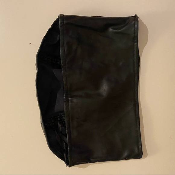 Black leather bandeau - Picture 2 of 2